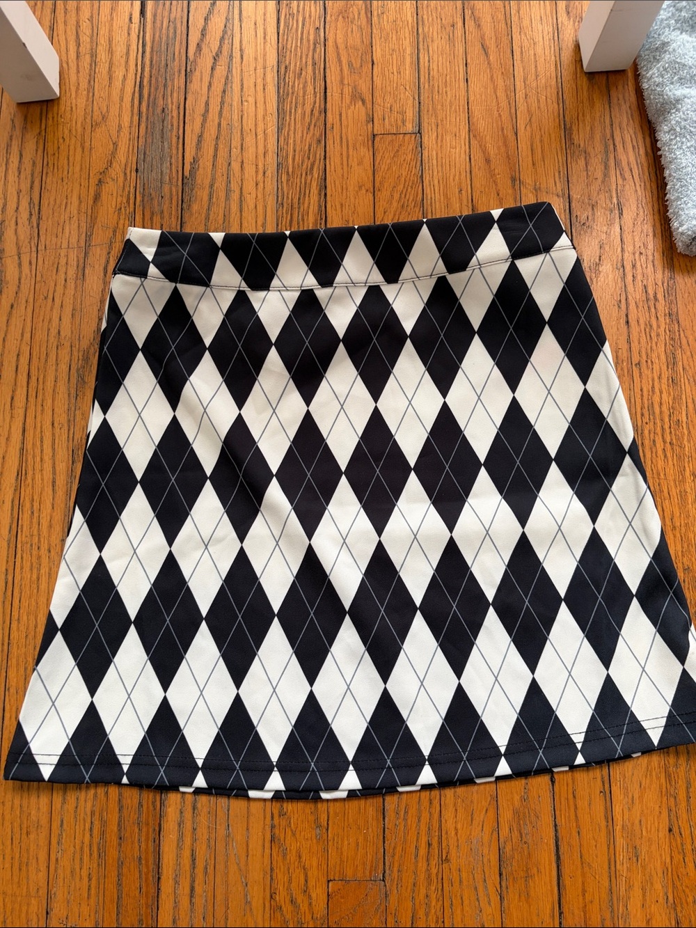 Sugar Thrillz Clueless x Dolls Kill Black & White Diamond- Skirt small
